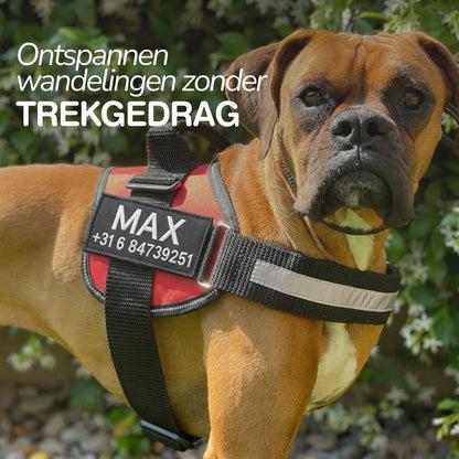 Stop met trekken tijdens het wandelen — altijd herkenbaar met naam & nummer